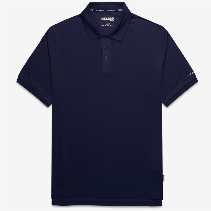 Blaues Herren-Segel-Poloshirt mit UV-Schutz 1