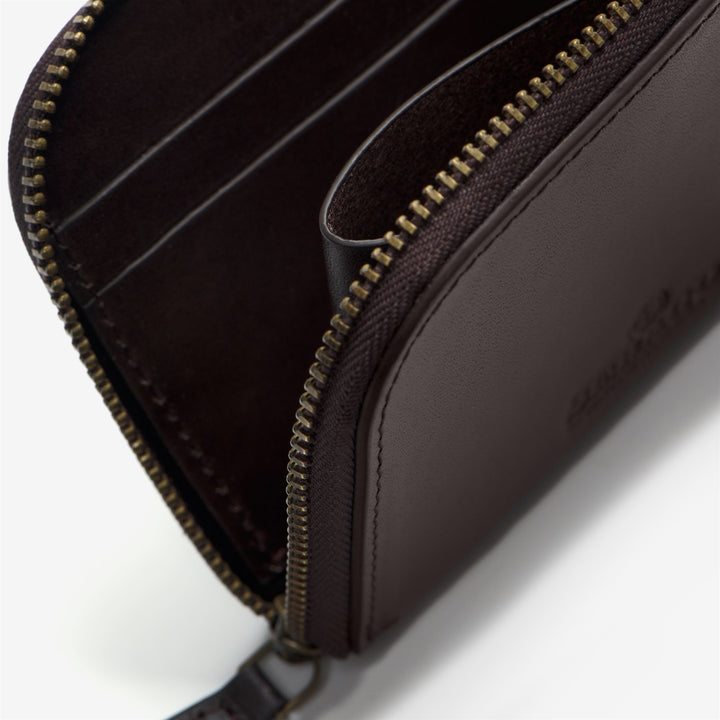 Brown Unisex Leather Zip-Around Wallet for Everyday Use 3