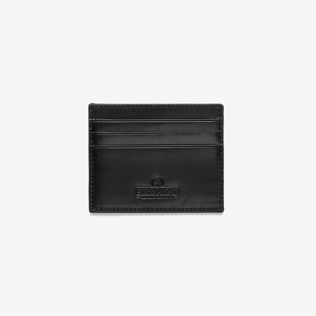 Black Unisex Leather Card Holder for Everyday Use 01