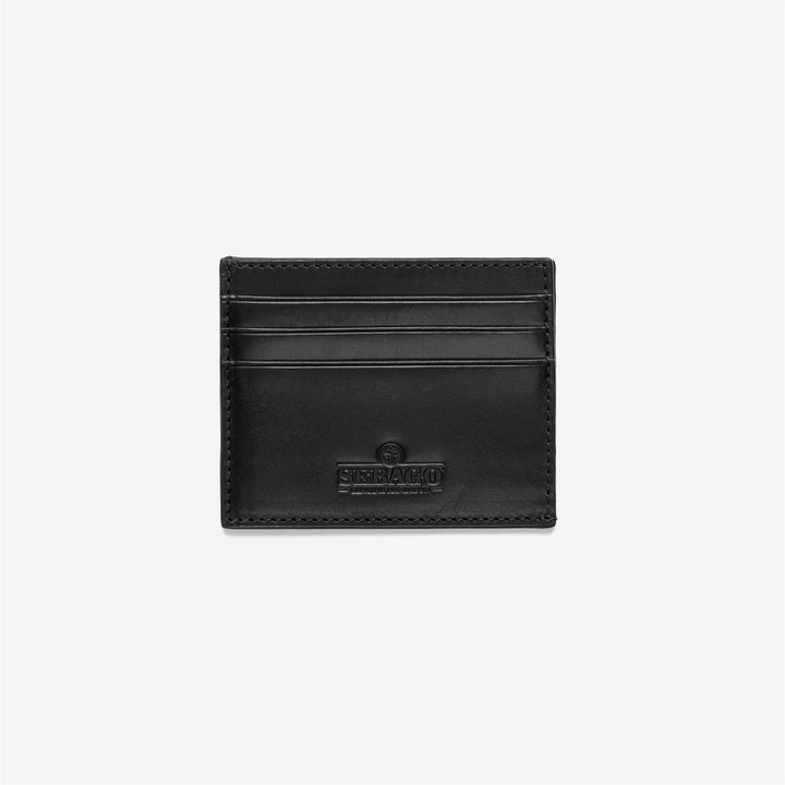 Black Unisex Leather Card Holder for Everyday Use 1
