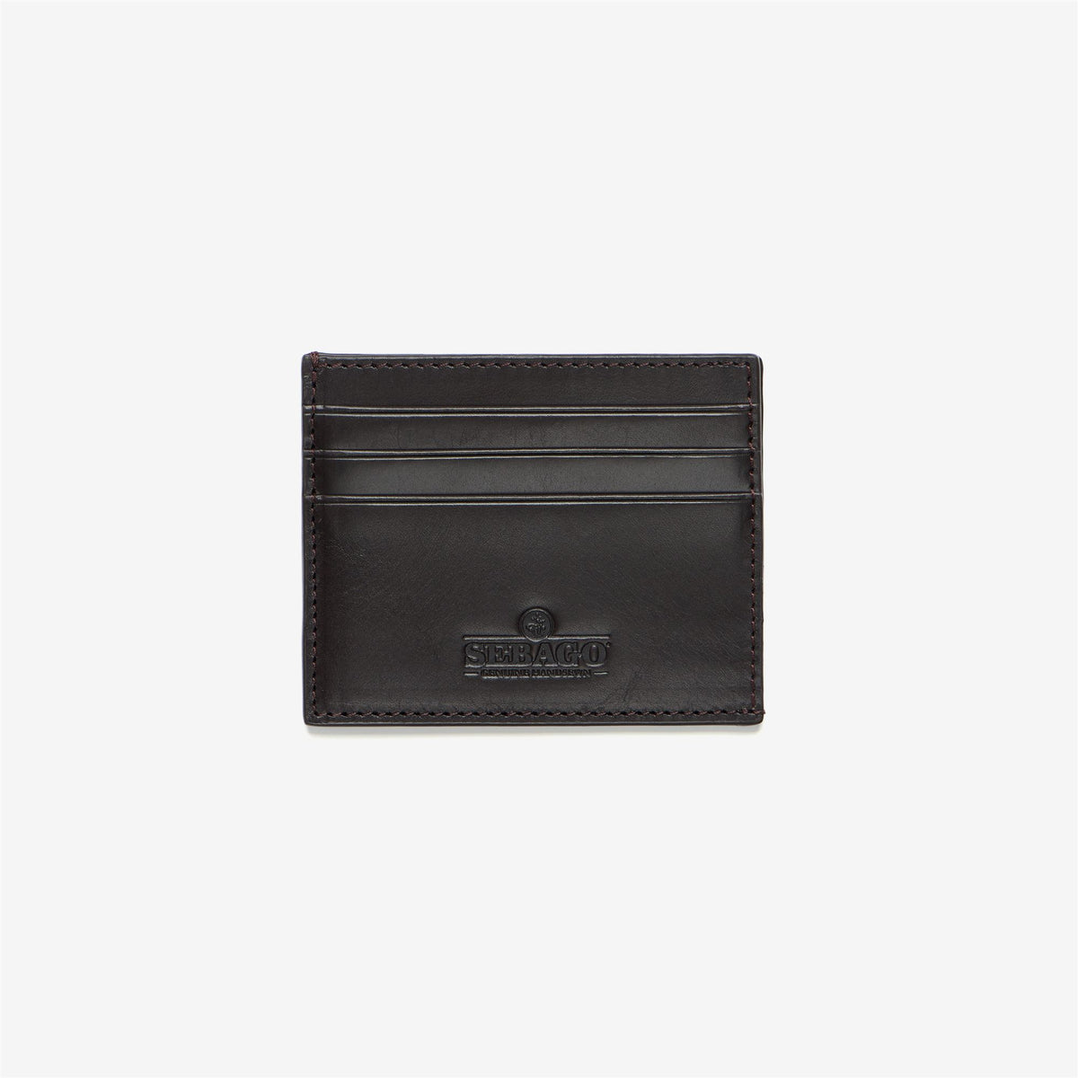 Porta carte in pelle marrone unisex