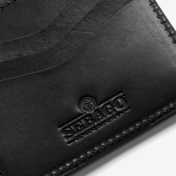 Black Unisex Leather Wallet for Leisure with Card Slots 3