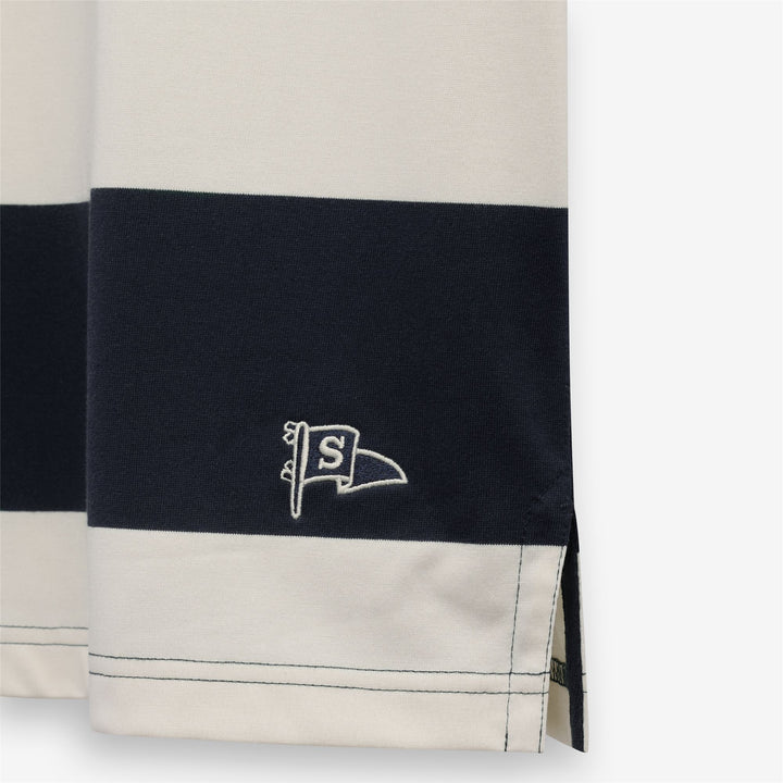 White and blue Unisex Classic Cotton Polo Shirt 3