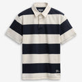 Polo Shirts_UNISEX_CAMPBELL SS_Polo_White Natural-blue - Commercial 1