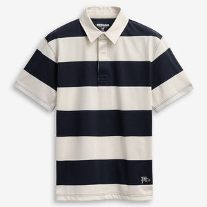 CAMPBELL SS - Polo Shirts - Polo - Unisex - White Natural-blue