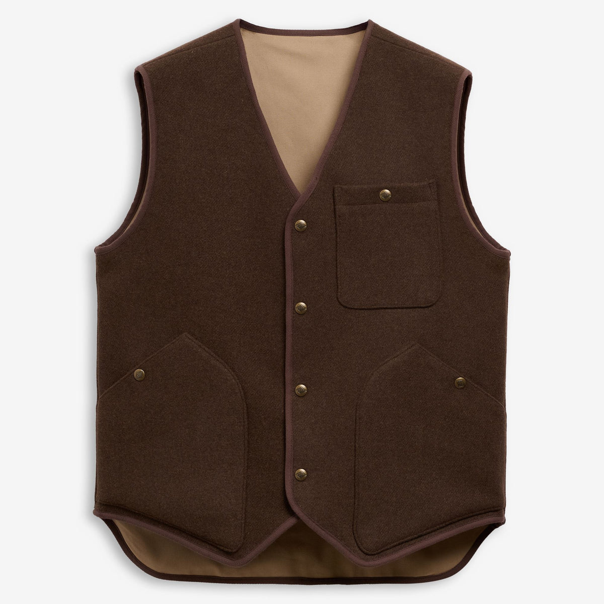Dresses_Unisex_WILDRIVER WOOL_Waistcoat_Brown Moro - Commercial 1