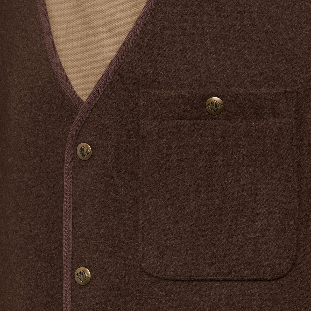 Dresses_Unisex_WILDRIVER WOOL_Waistcoat_Brown Moro - Commercial 3