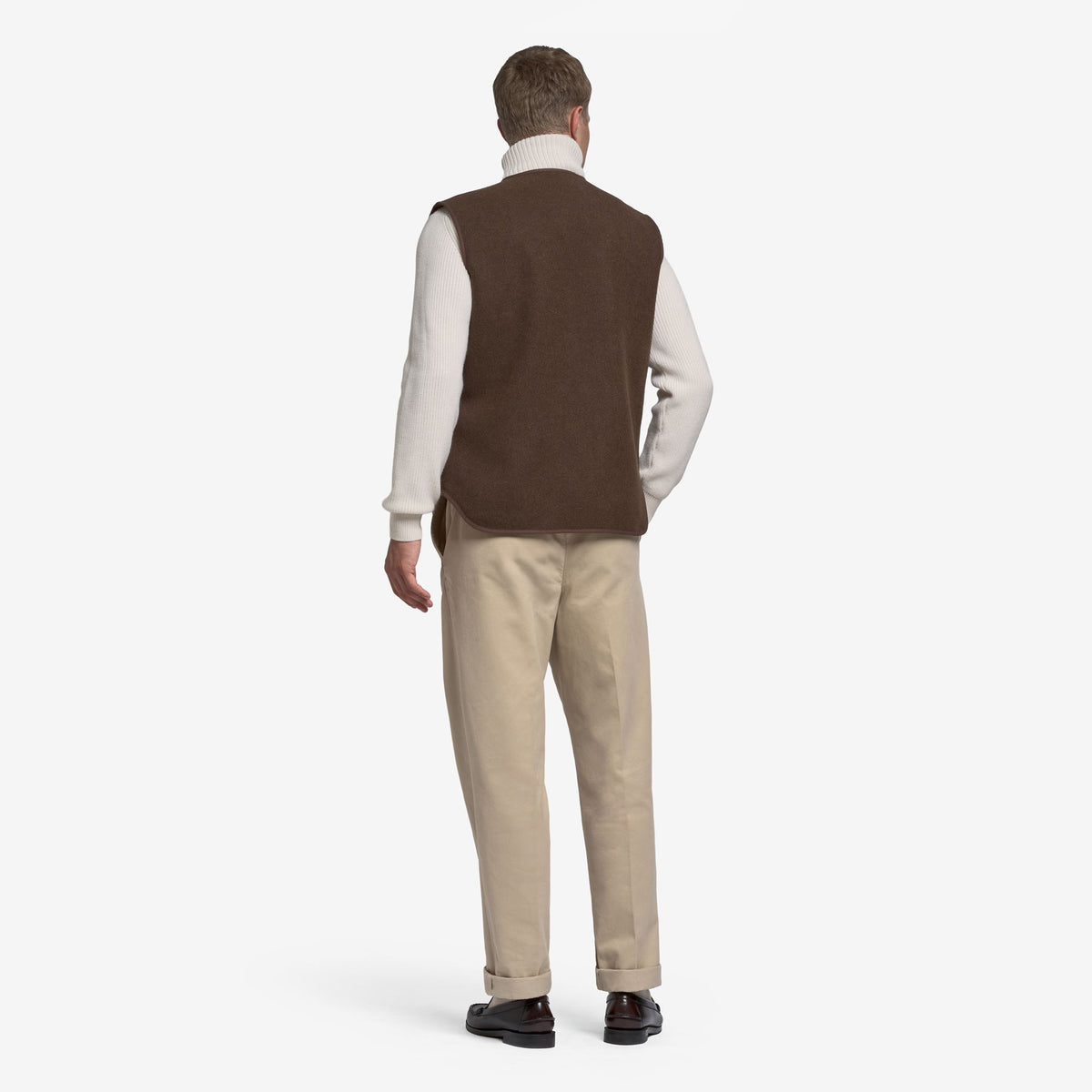 Dresses_Unisex_WILDRIVER WOOL_Waistcoat_Brown Moro - Commercial 5