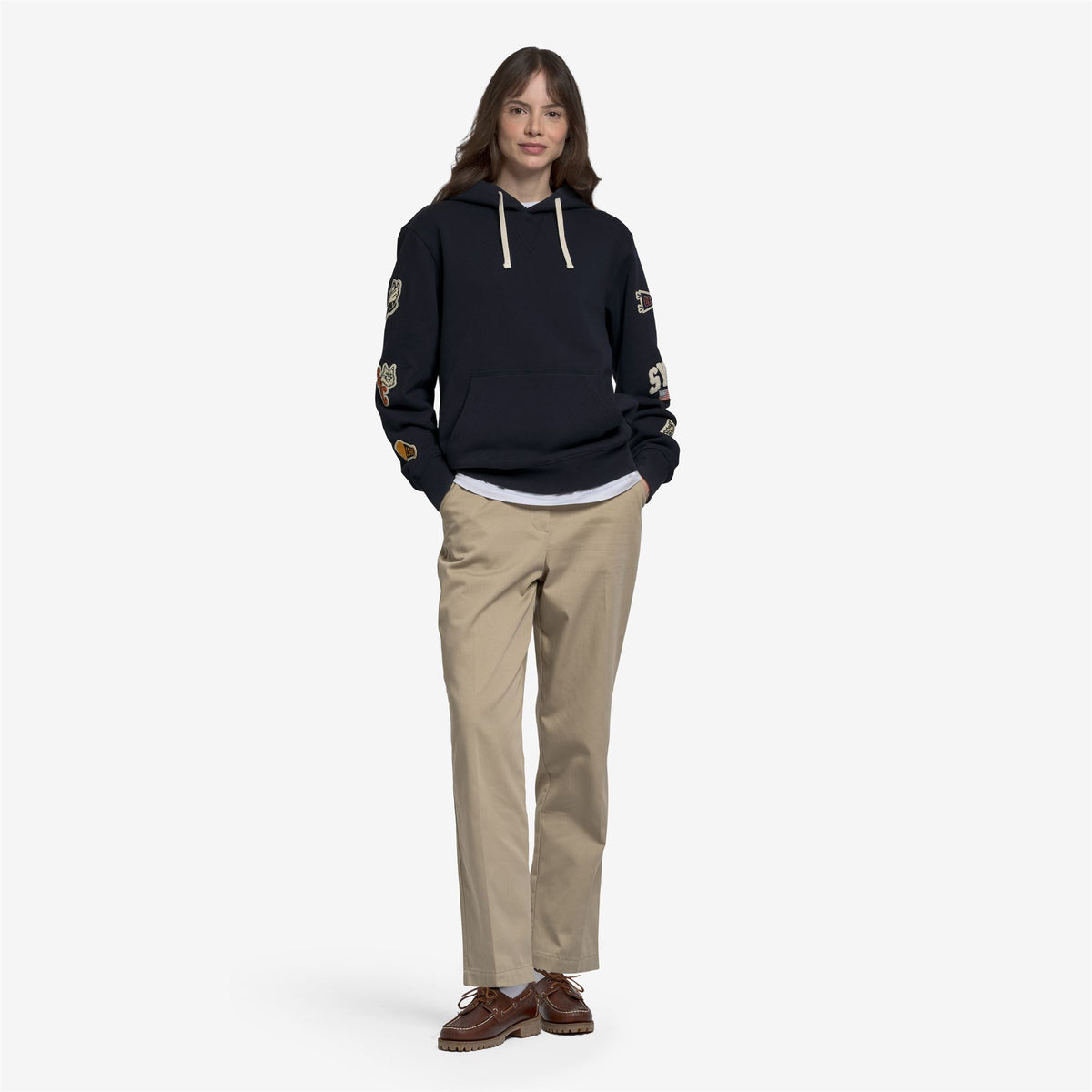 Fleece_Unisex_BOWLINE EVO PATCH_Hoodie_Blue Patches - Commercial 6