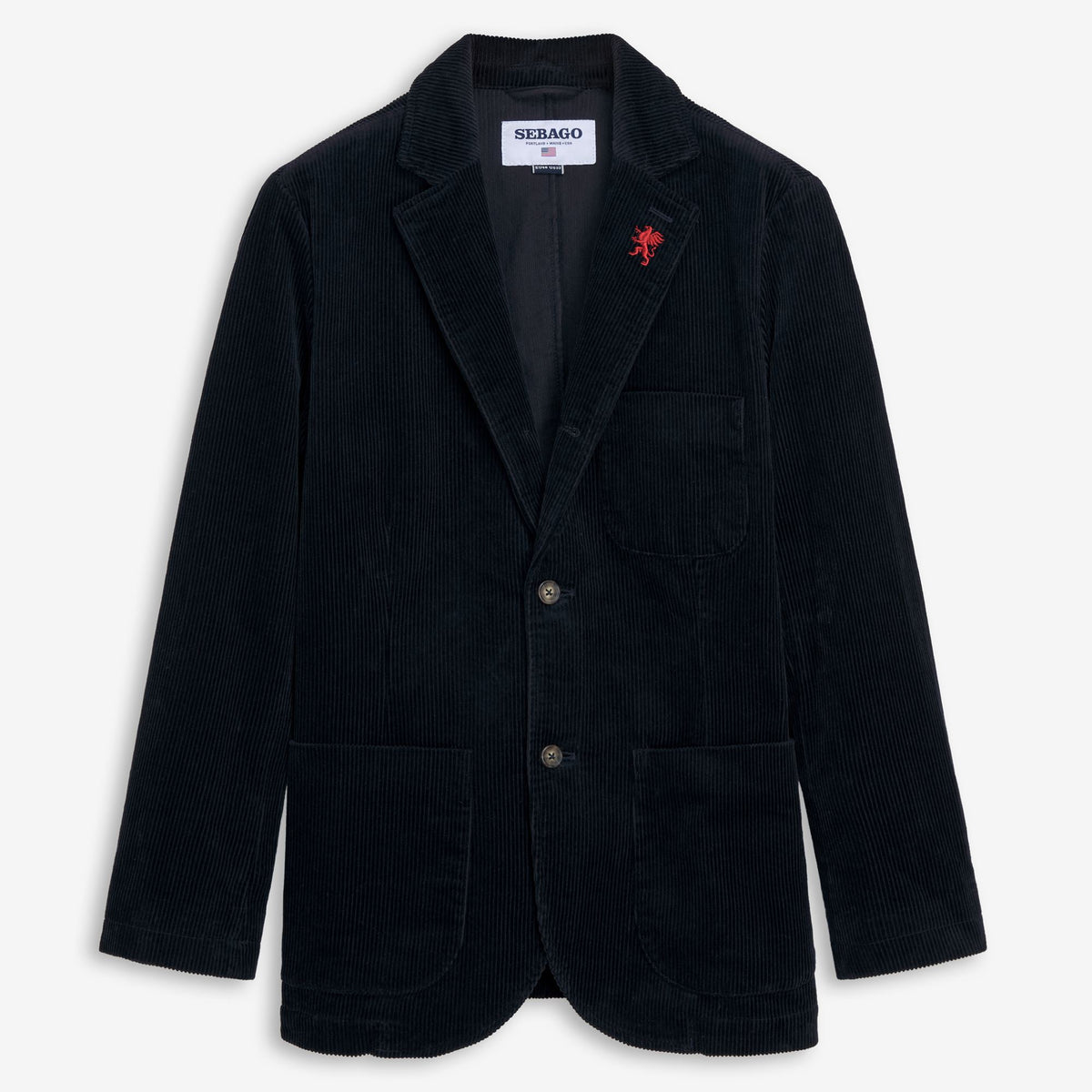 Blue Unisex Corduroy Dress
