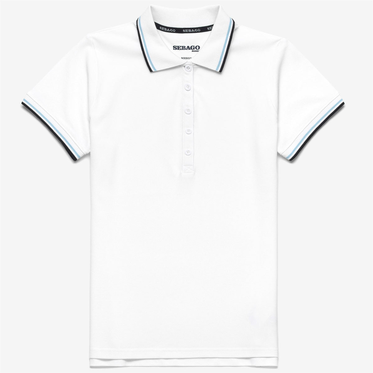 White Women's Cotton Polo Shirt
