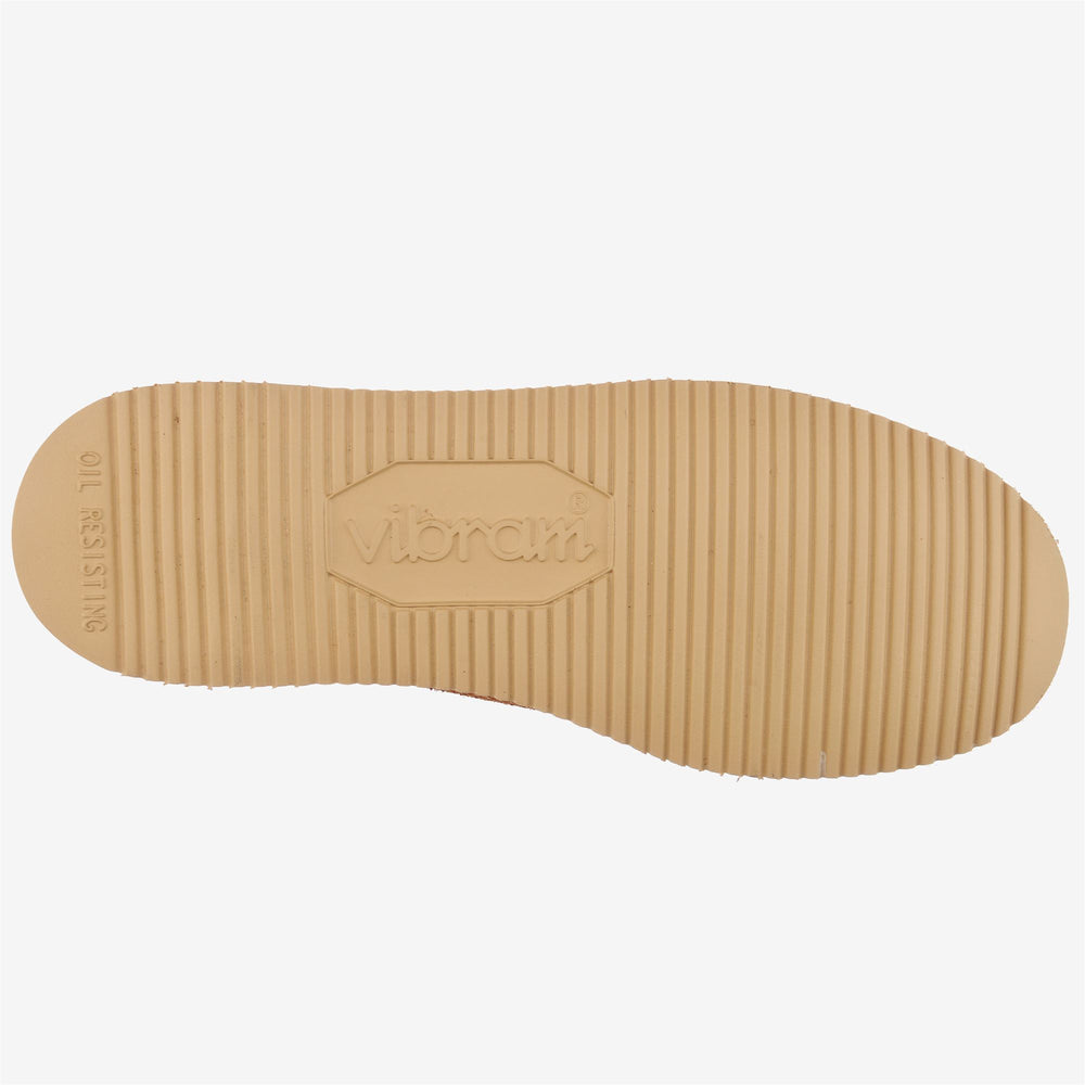 Mocassins d'extérieur bas en cuir orange cognac pour homme 02