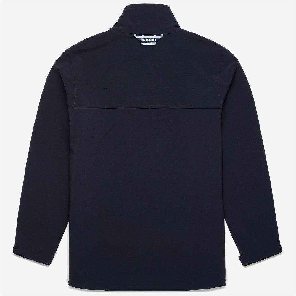 Giacca Mid Impermeabile Unisex da Vela Blu Marino 02