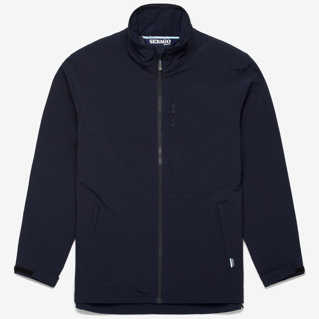 Giacca Mid Impermeabile Unisex da Vela Blu Marino 01
