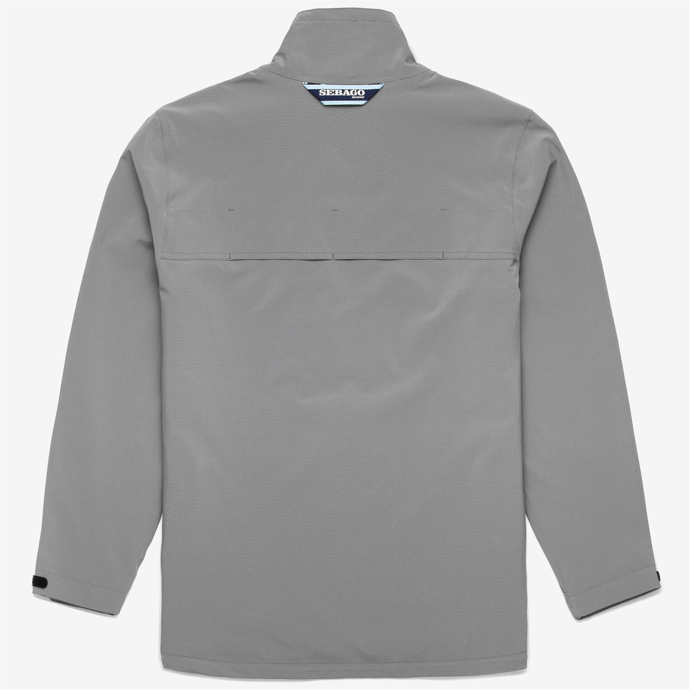 Giacca Mid Unisex da Vela Grigia con Tessuto Impermeabile e Traspirante 02