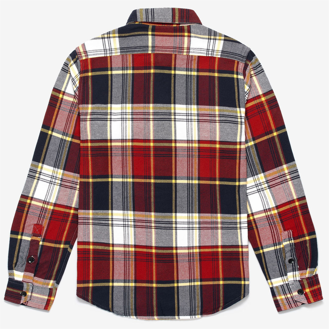 Blaues mehrfarbiges Unisex-Flanell-Überhemd für die Freizeit main