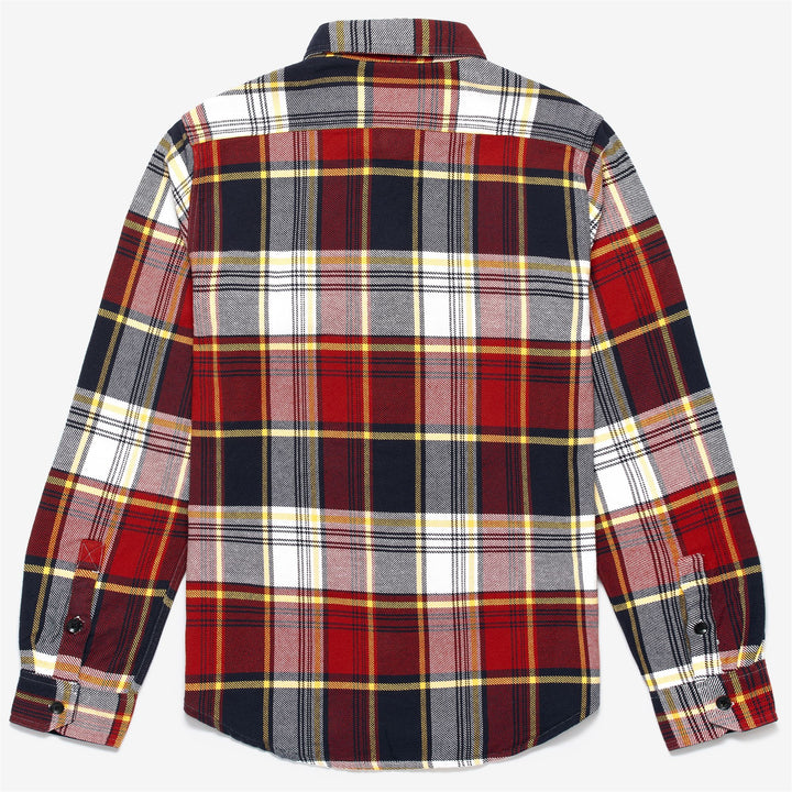 Blaues mehrfarbiges Unisex-Flanell-Überhemd für die Freizeit 2