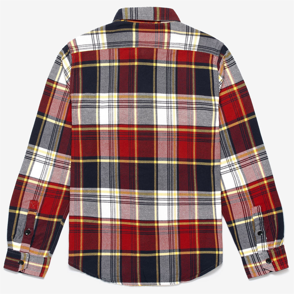 Blue Multi-Color Unisex Flannel Overshirt for Leisure Wear 02