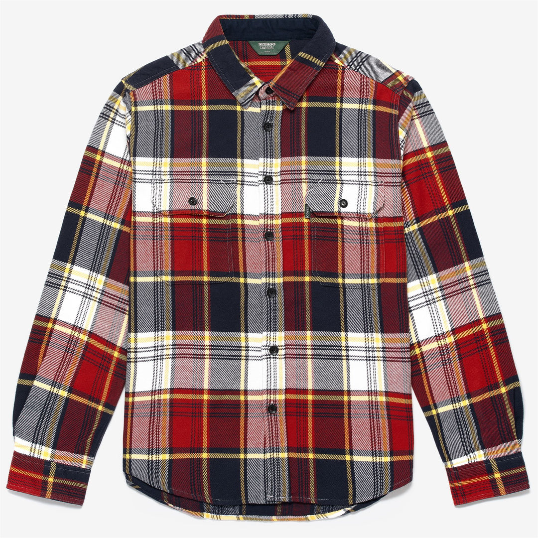 Blue Multi-Color Unisex Flannel Overshirt for Leisure Wear 01
