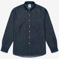 Shirts_UNISEX_MERCER_Button Down_Blue Dk Denim - Commercial 1