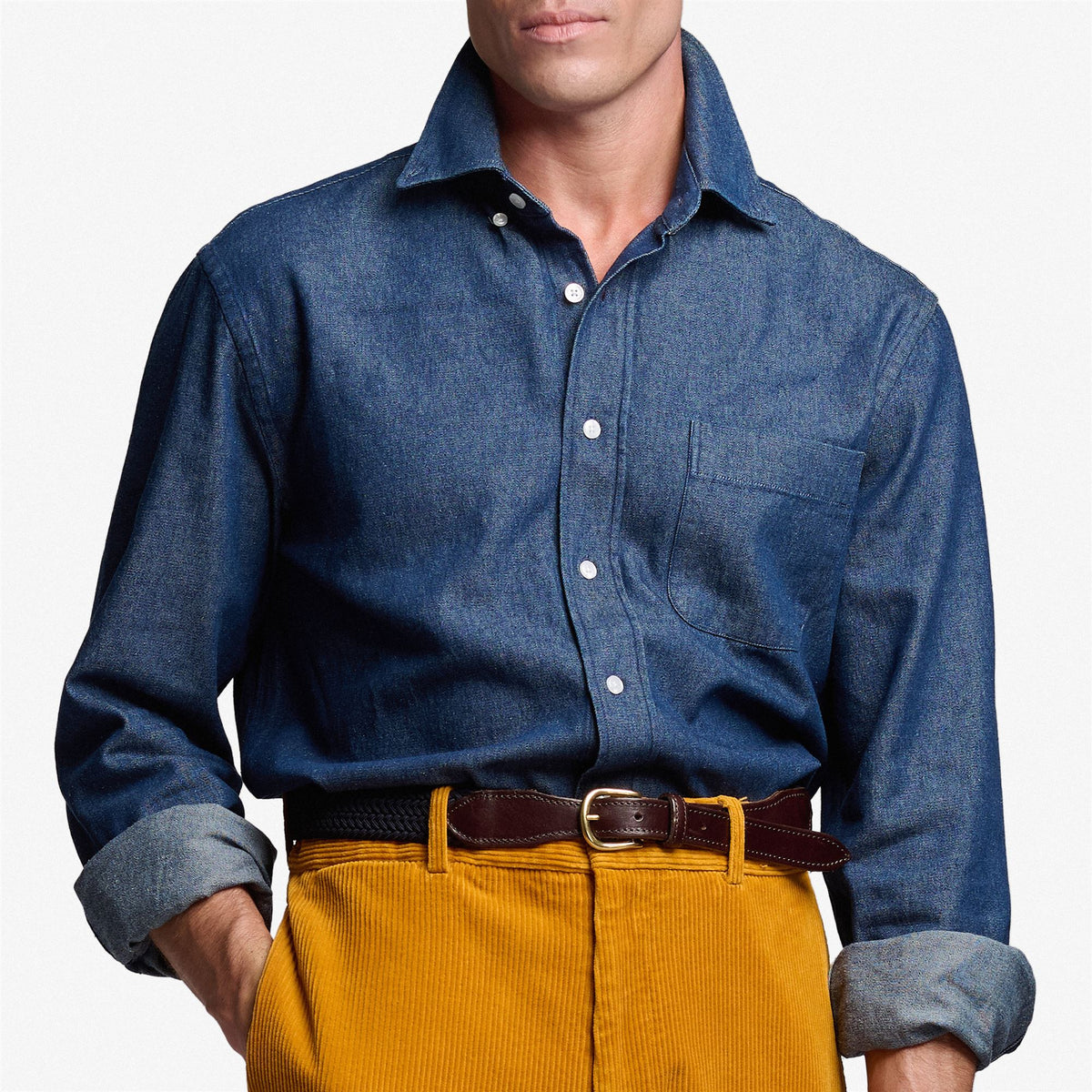 Blue Unisex Denim Shirt
