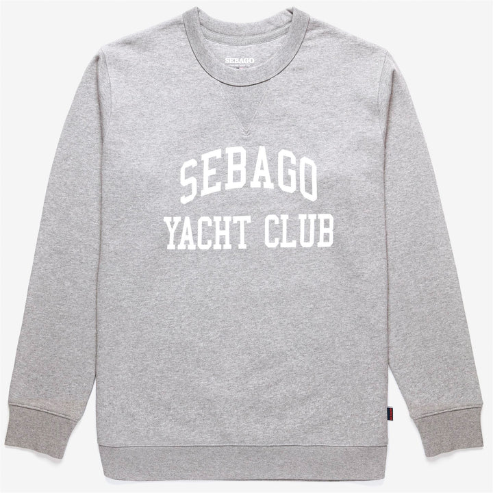 Maglione in Fleece da Yachting Uomo Grigio Melange Stile Classico 1