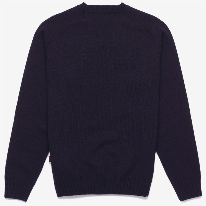 Marine Blue Unisex Wool Leisure Jumper with Raglan Sleeves 2