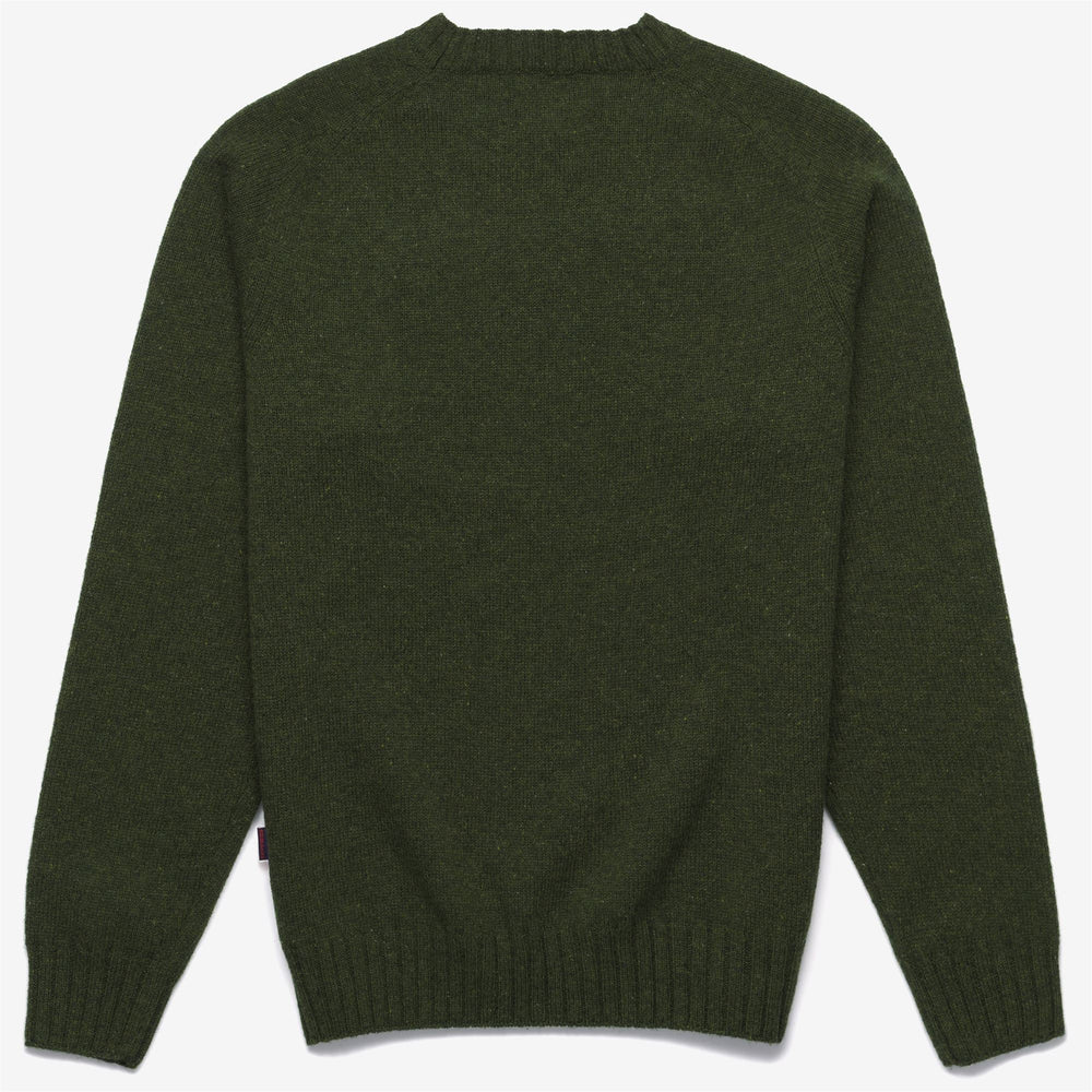 Forest Green Unisex Wool Leisure Jumper with Raglan Sleeves 02