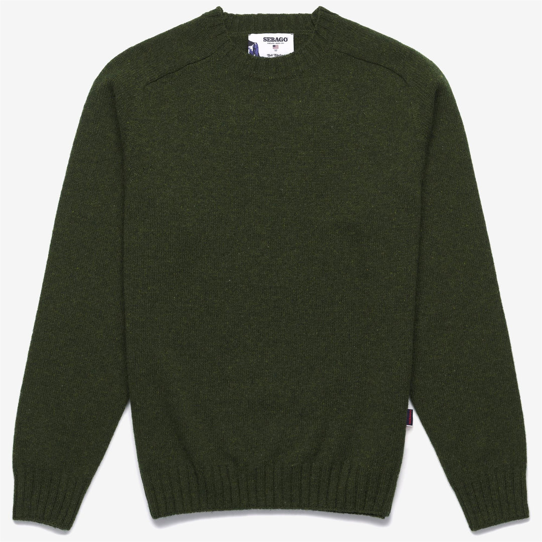 Forest Green Unisex Wool Leisure Jumper with Raglan Sleeves 01