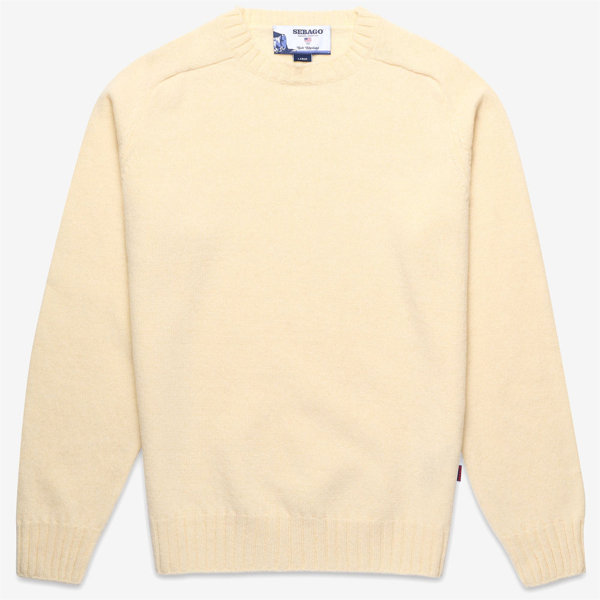 Jersey de lana beige unisex