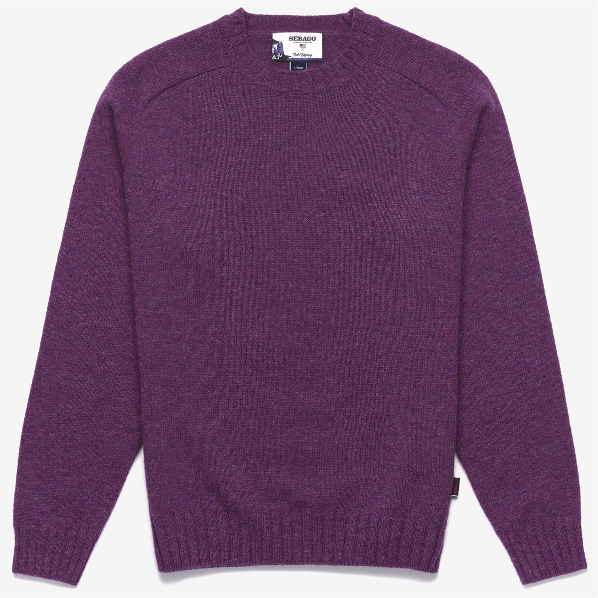 Jersey de lana violeta unisex