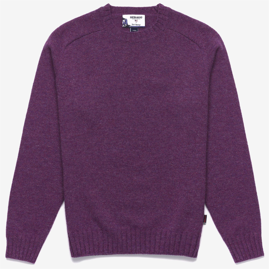 Violet Unisex Wool Leisure Jumper with Raglan Sleeves 01