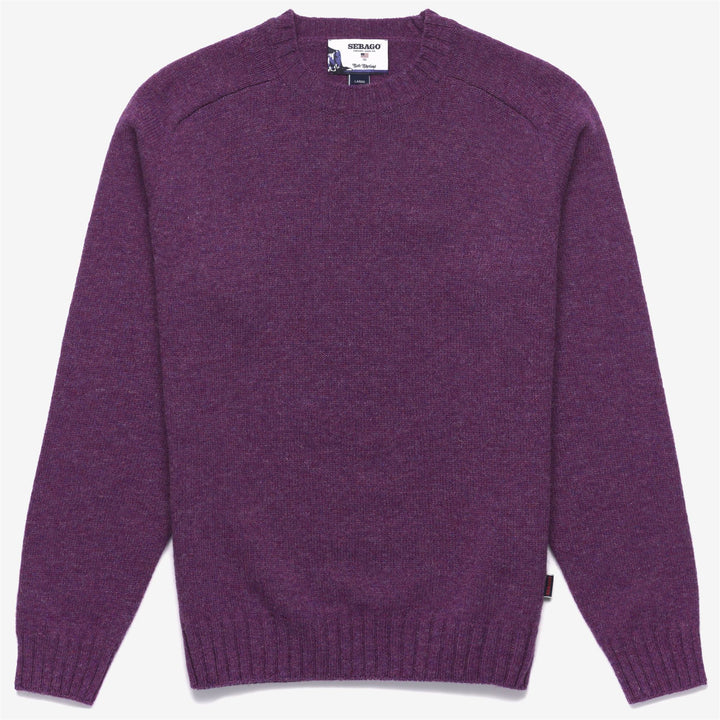Violet Unisex Wool Leisure Jumper with Raglan Sleeves 1