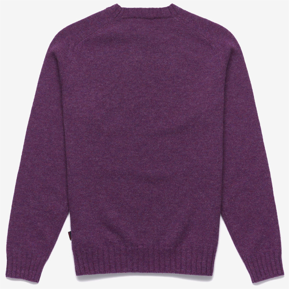 Violet Unisex Wool Leisure Jumper with Raglan Sleeves 02