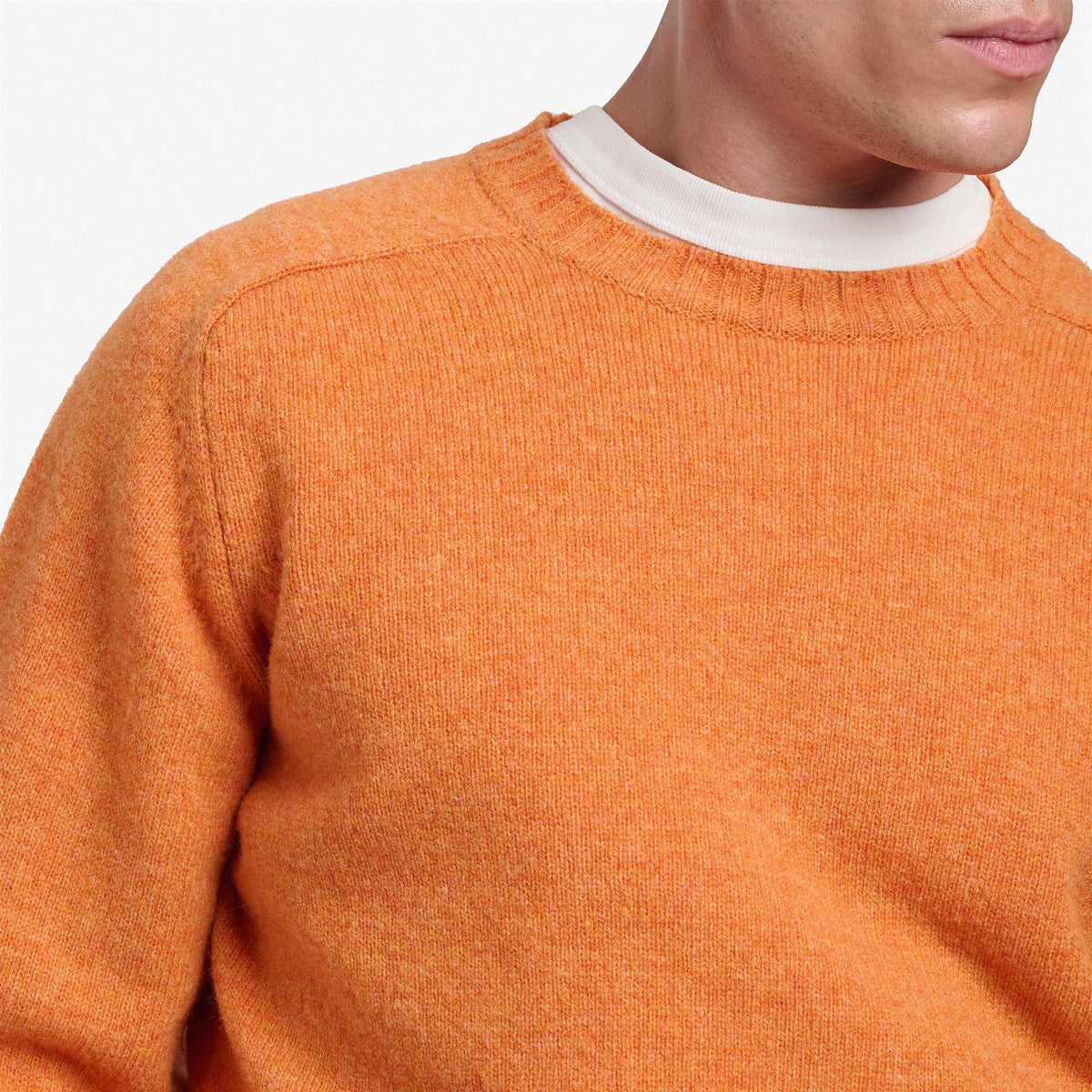 Jersey de lana naranja unisex