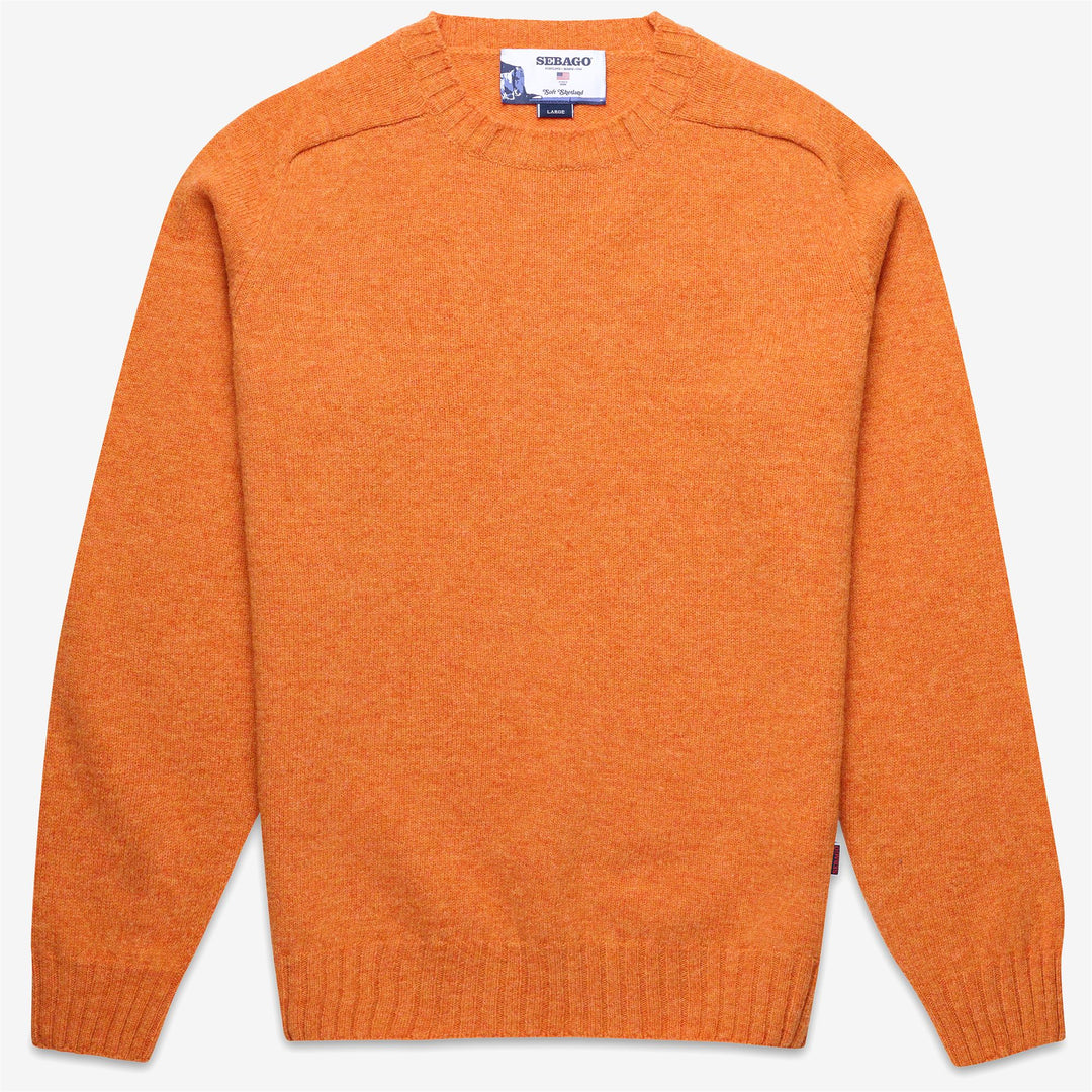 Orange Unisex Wool Knit Jumper for Fall and Winter 01