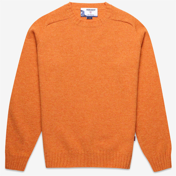Maglione unisex in lana arancione per autunno e inverno 1