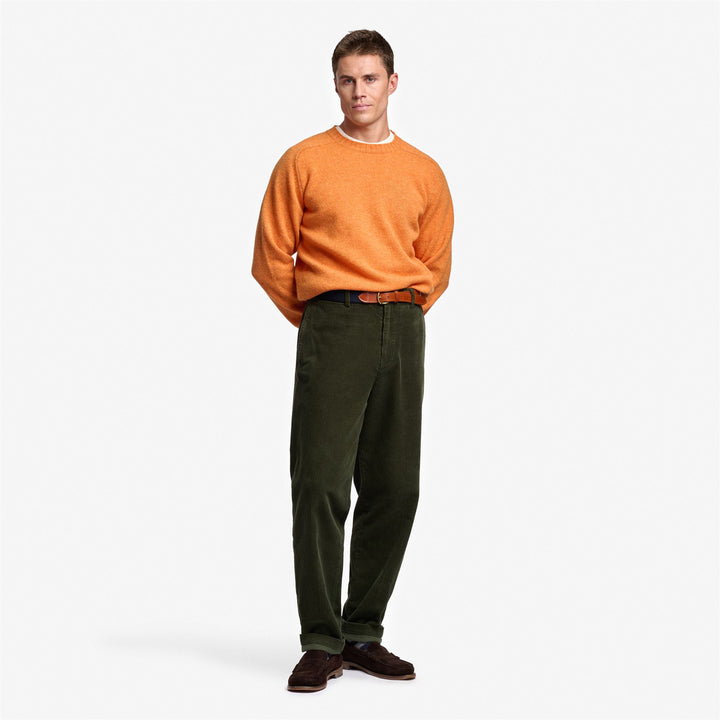 Orange Unisex Wool Knit Jumper for Fall and Winter 5