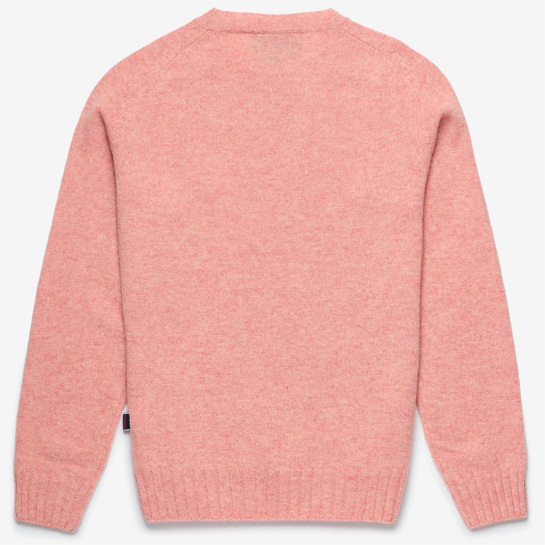 Red unisex knitted jumper with premium wool main