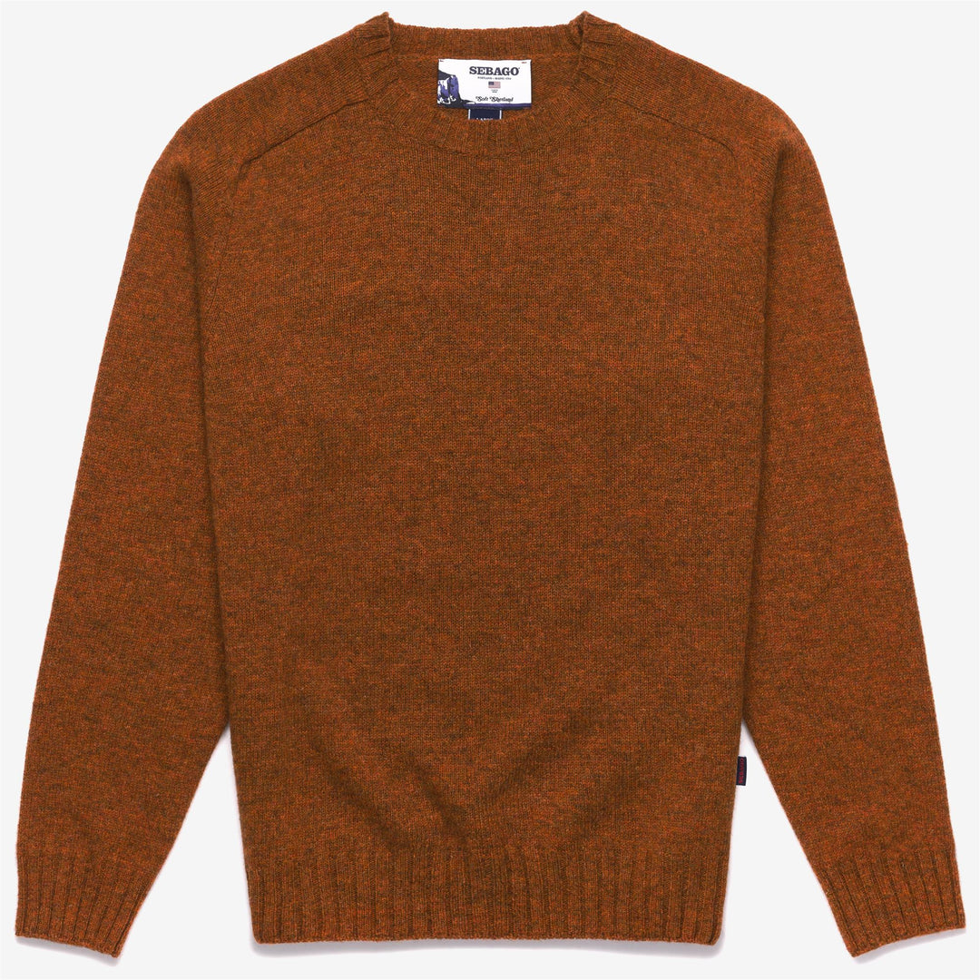 Copper orange Unisex Wool Knitwear Jumper for Leisure 01