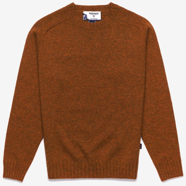 Copper orange Unisex Wool Knitwear Jumper for Leisure 1