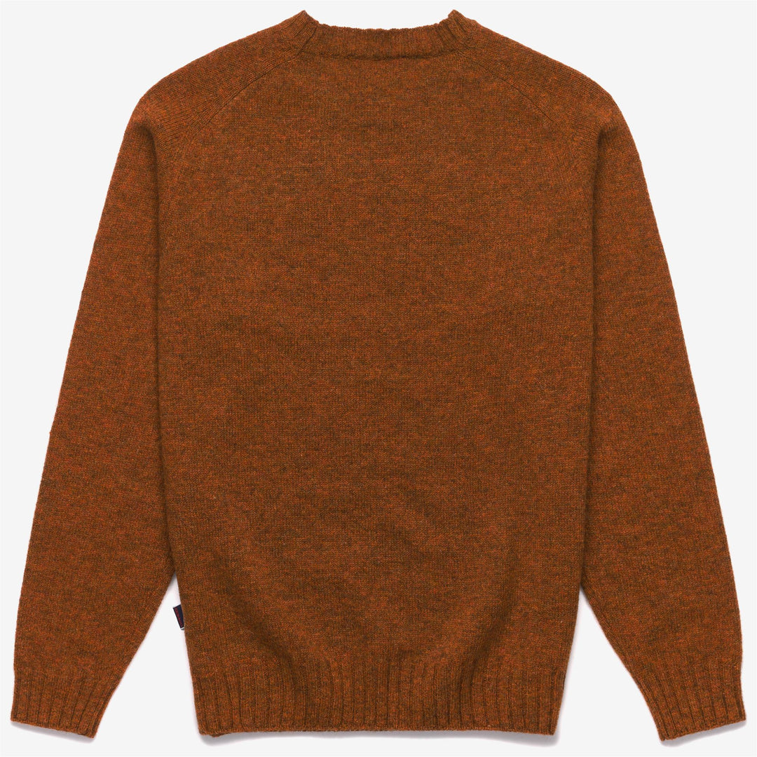 Copper orange Unisex Wool Knitwear Jumper for Leisure main
