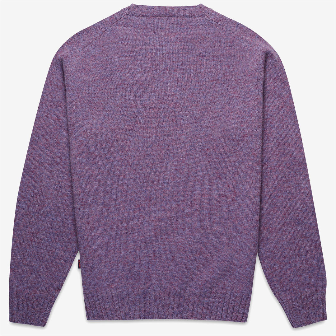 Violet Unisex Wool Knit Jumper with Raglan Sleeves main