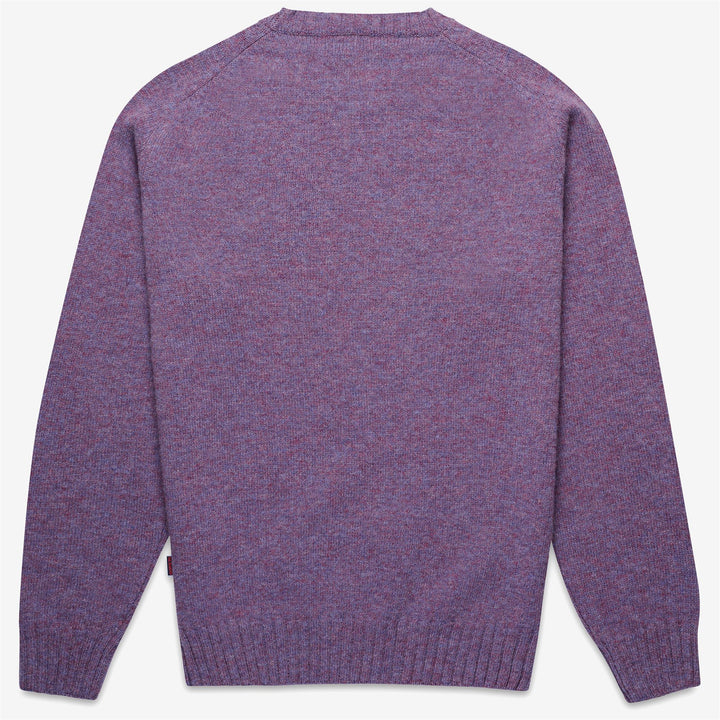 Violet Unisex Wool Knit Jumper with Raglan Sleeves 2