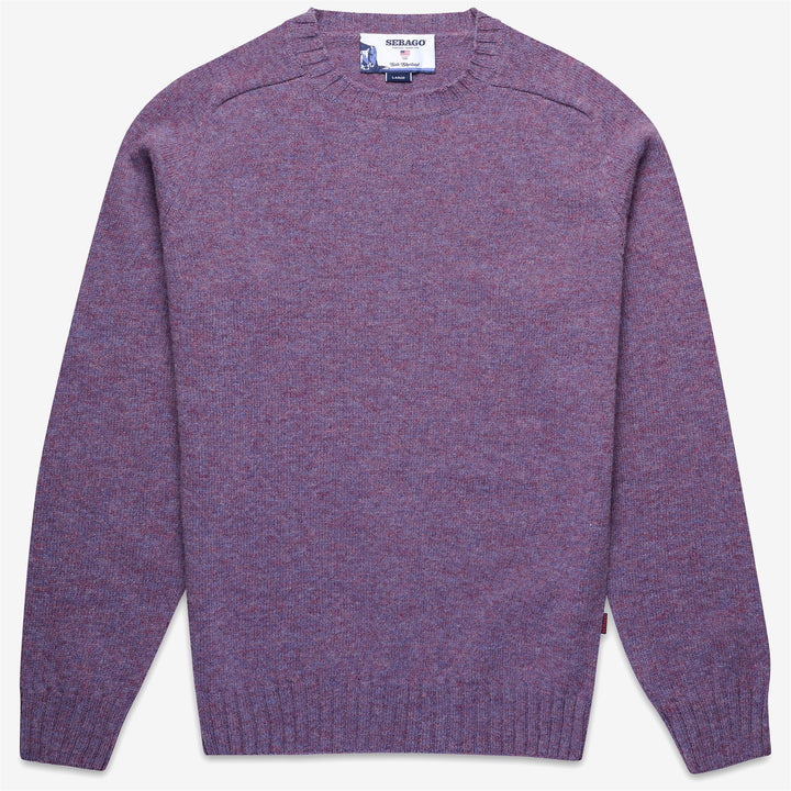 Violet Unisex Wool Knit Jumper with Raglan Sleeves 1
