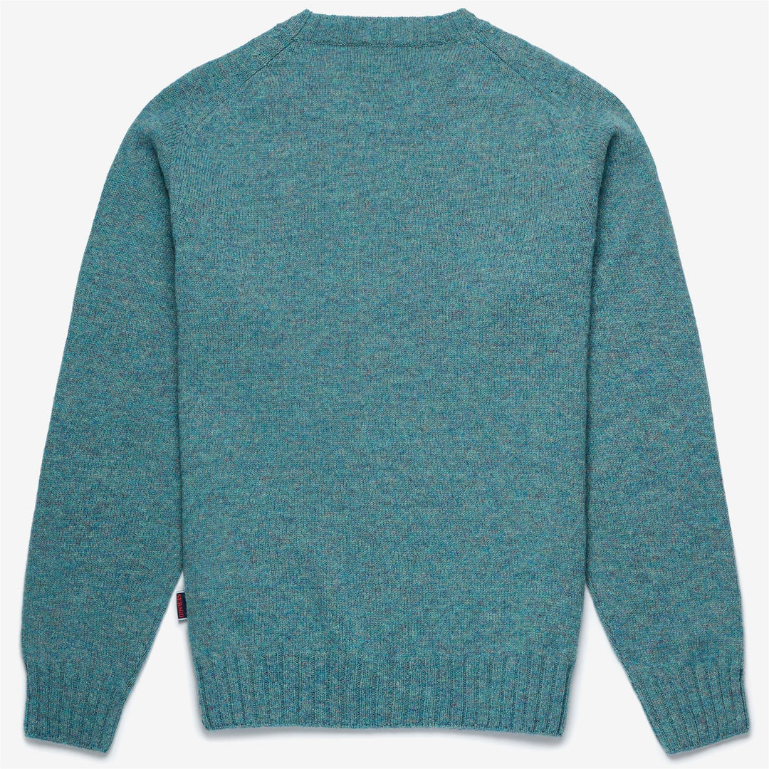 Greenish Blue Unisex Wool Knit Jumper for Leisure Activities main