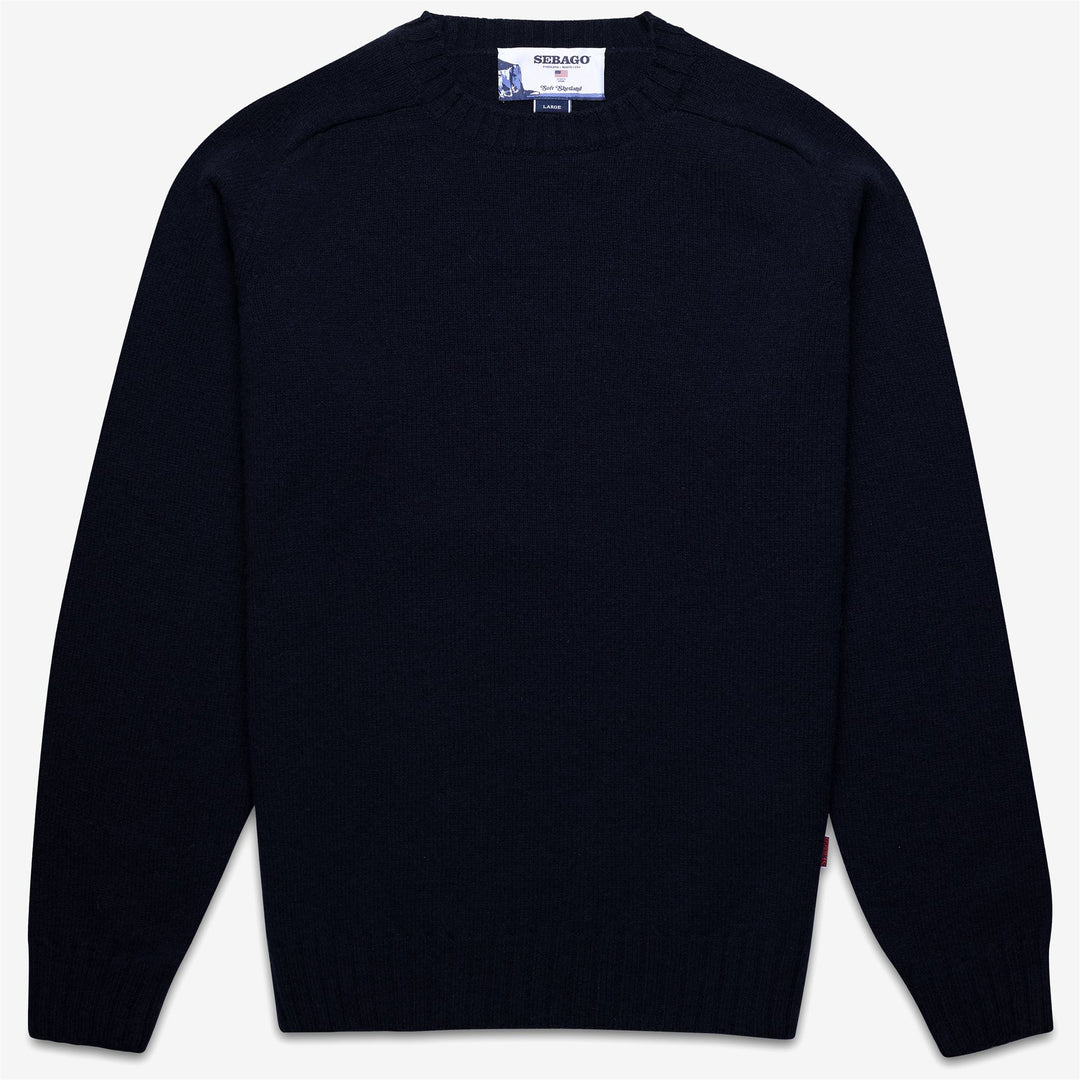 Dark Blue Unisex Wool Knit Jumper for Fall and Winter 01