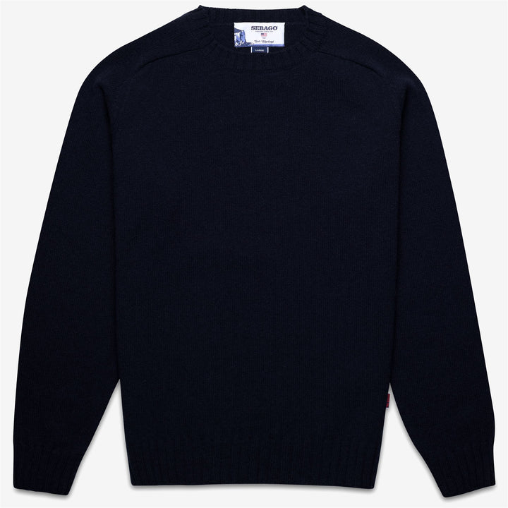 Dark Blue Unisex Wool Knit Jumper for Fall and Winter 1