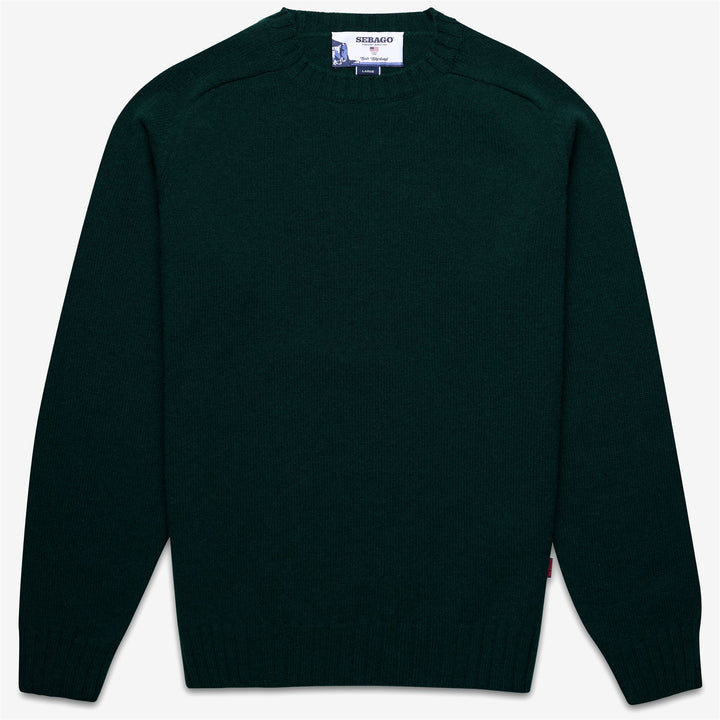 Green Unisex Wool Knit Jumper with Raglan Sleeves 1