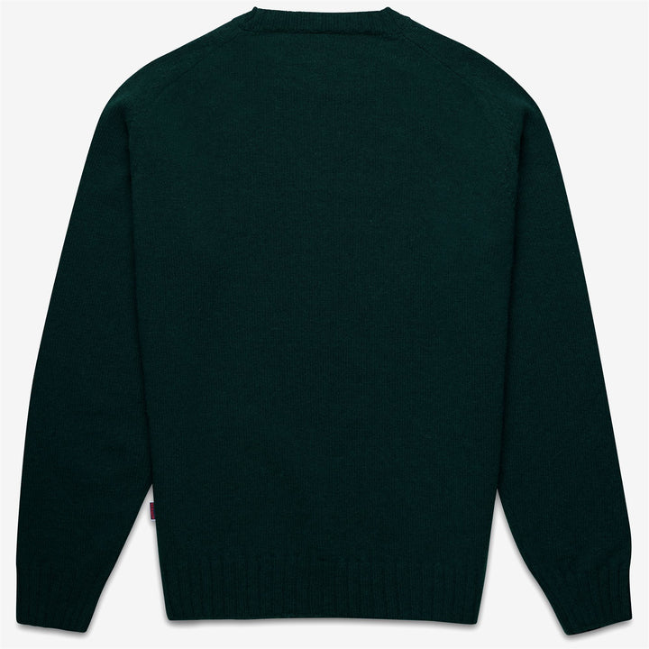 Green Unisex Wool Knit Jumper with Raglan Sleeves 2